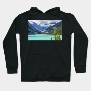 Lake Louise Painting Hoodie